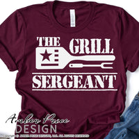 The Grill Sergeant SVG Funny Grilling SVG PNG DXF