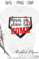 There's no place like home SVG, Baseball SVG, Baseball PNG, DXF, Home Plate svg, Softball mom svg, Ball field shirt SVG, Baseball season SVG for cricut cut file vector, svg, distressed baseball clipart vector files home decor. Free SVGs for Silhouette SVG Files Cricut Project Ideas Design Bundles | Amber Price Design | amberpricedesign.com