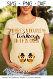 There's a couple turkeys in this oven SVG | Fall Maternity SVG! Cute DIY TWIN Thanksgiving Pregnancy reveal SVG files for all your twins Maternity shirt projects! Announce your pregnancy with our creative fall maternity designs! Our Pregnancy Announcement designs for your crafts! PNG DXF | Amber Price Design bundles