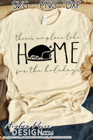 There's no place like home for the holidays SVG Cute Thanksgiving SVG for DIY Thanksgiving shirt. SVG design cut file | silhouette. Cute fall DXF also included. Unique sublimation PNG file. Cricut SVG Silhouette Files for Cricut Project Ideas Simply Crafty SVG Bundles Design Bundles, Vectors | amberpricedesign.com