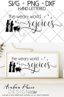 The weary world rejoices SVG, Nativity Scene SVG, Christian Christmas svg design, Cute Christmas ornament SVG, Jesus is the reason SVGs, winter shirt craft, DIY silhouette projects vector files for home decor. SVG Silhouette SVG SVG Files for Cricut Project Ideas Simply Crafty SVG Bundles Vector | Amber Price Design 