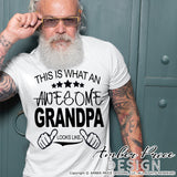 This is what an awesome Grandpa looks like SVG, PNG, DXF, Father's Day SVGs, Thumbs up SVG, Pregnancy Reveal to Grandpa SVG