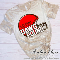 Welcome to the dawg pound SVG, Cleveland Browns SVG, Browns Football SVG, Fall SVG files, DIY Football shirt SVG, Football Shirt SVG, Dawg House SVG, Cricut SVG Silhouette SVG SVG Files for Cricut, Cricut Projects Cricut Project Ideas Simply Crafty SVG Bundles Cricut, SVG Design Bundles, Vectors | Amber Price Design