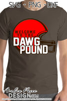 Welcome to the dawg pound SVG, Cleveland Browns SVG, Browns Football SVG, Fall SVG files, DIY Football shirt SVG, Football Shirt SVG, Dawg House SVG, Cricut SVG Silhouette SVG SVG Files for Cricut, Cricut Projects Cricut Project Ideas Simply Crafty SVG Bundles Cricut, SVG Design Bundles, Vectors | Amber Price Design