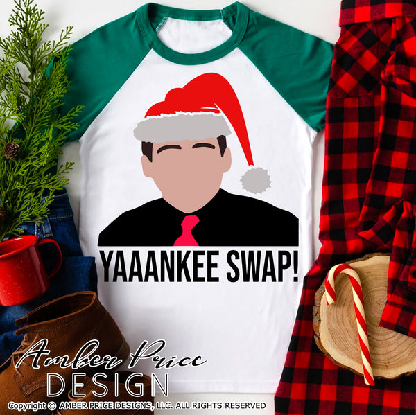 Office Christmas SVG, Funny Christmas svg, Yankee Swap SVG, Michael Scott Christmas SVG, office quote svg, white elephant christmas svg DIY winter shirt craft DIY silhouette projects vector files for home decor. SVG Silhouette SVG SVG Files for Cricut Project Ideas Simply Crafty SVG Bundles Vector | Amber Price Design 