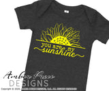 You are my sunshine SVG Sunflower clipart SVG PNG DXF
