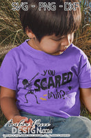 You scared bruh svg, Kid's Halloween SVG, Dabbing skeleton SVG, Boy's Halloween SVG cut file for cricut, silhouette, Funny Halloween shirt SVG, PNG and DXF. Halloween Shirt Vector for Fall and Autumn. Kid's Fall Halloween shirt DXF PNG version also included. EPS by request. Cute and Unique sublimation PNG file. From Amber Price Design